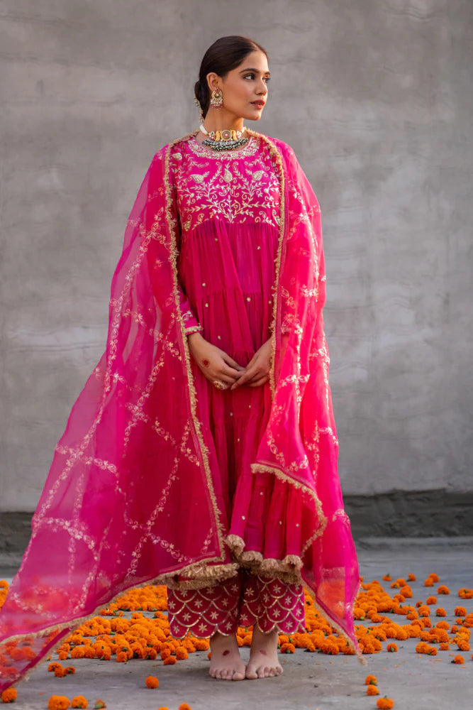 Rani Anarkali Suit Set