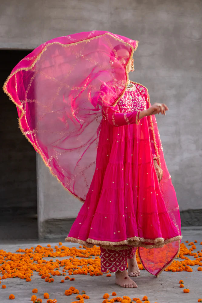 Rani Anarkali Suit Set