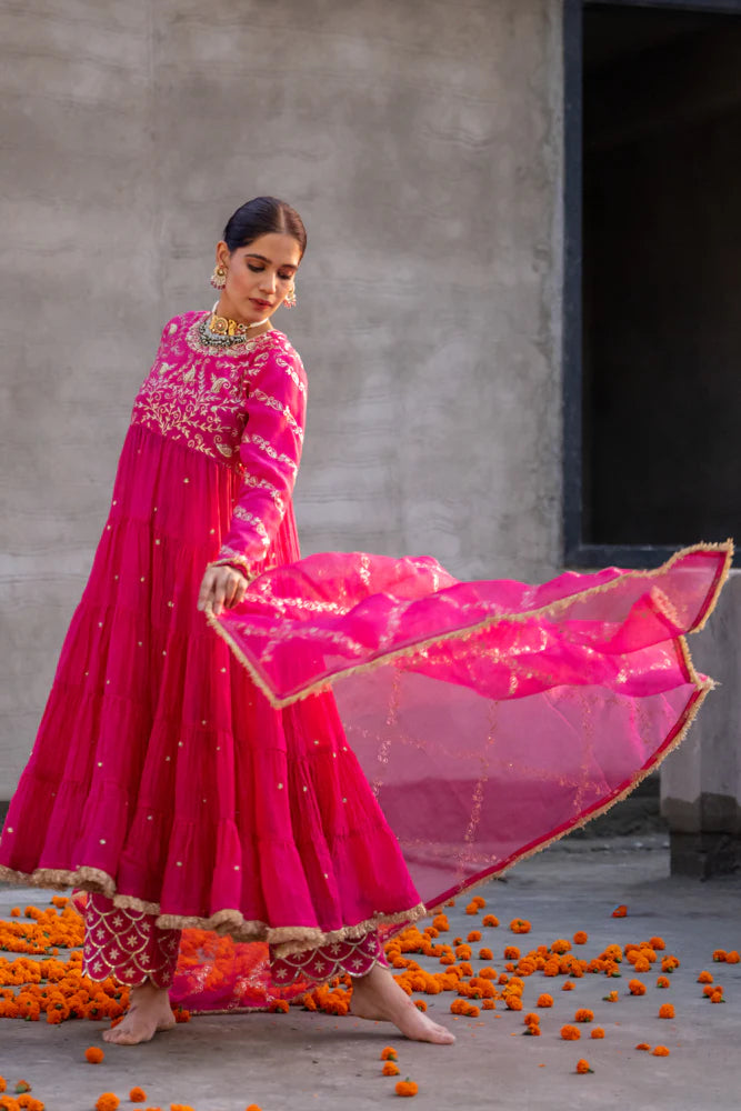 Rani Anarkali Suit Set