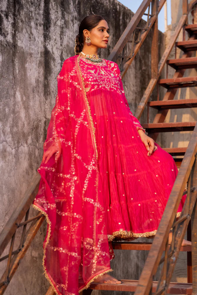 Rani Anarkali Suit Set