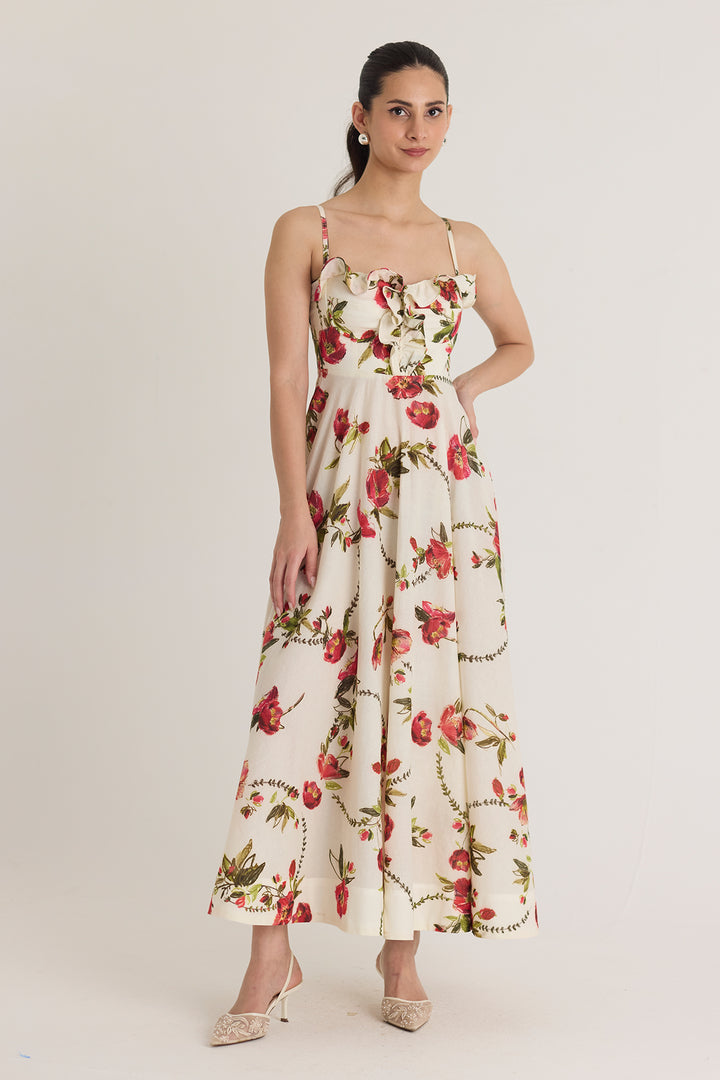 Rosita Cotton Frill Dress