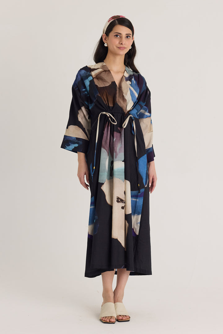 Rocco Drawstring Kaftan Dress