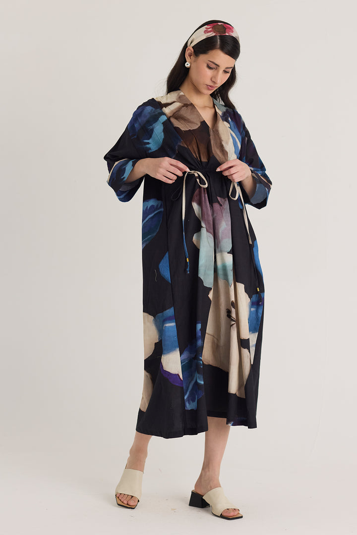 Rocco Drawstring Kaftan Dress