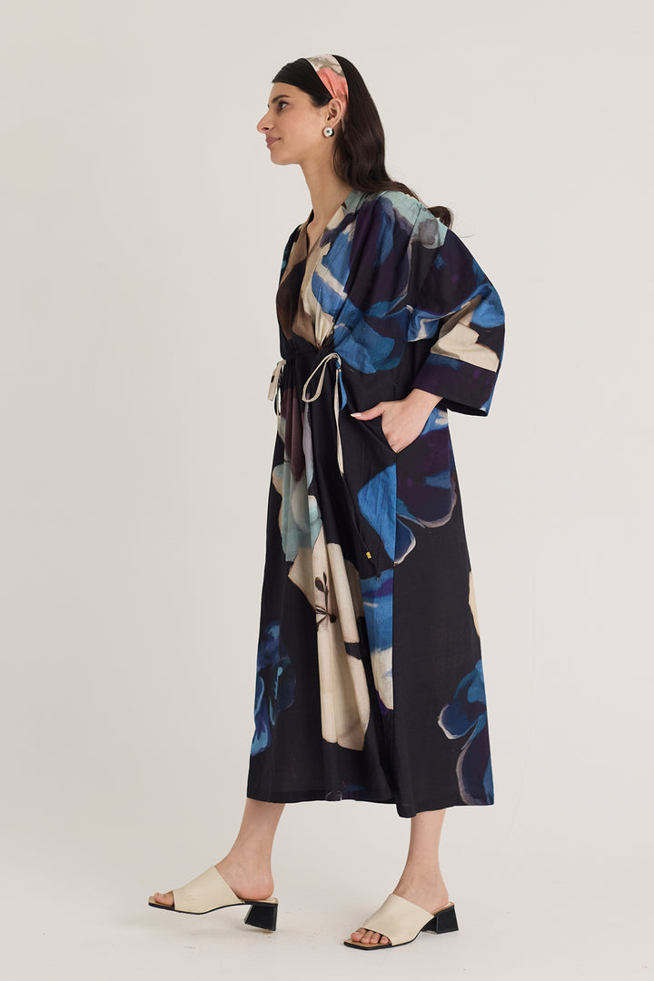 Rocco Drawstring Kaftan Dress