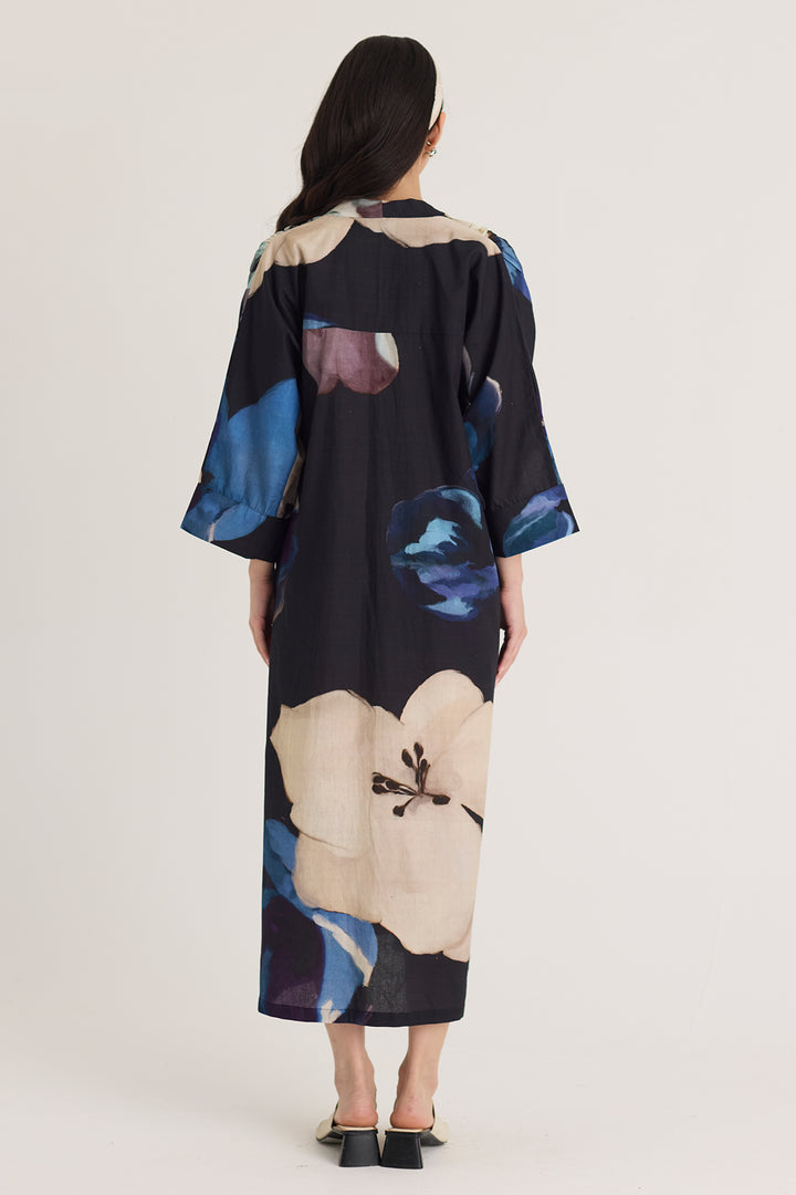Rocco Drawstring Kaftan Dress