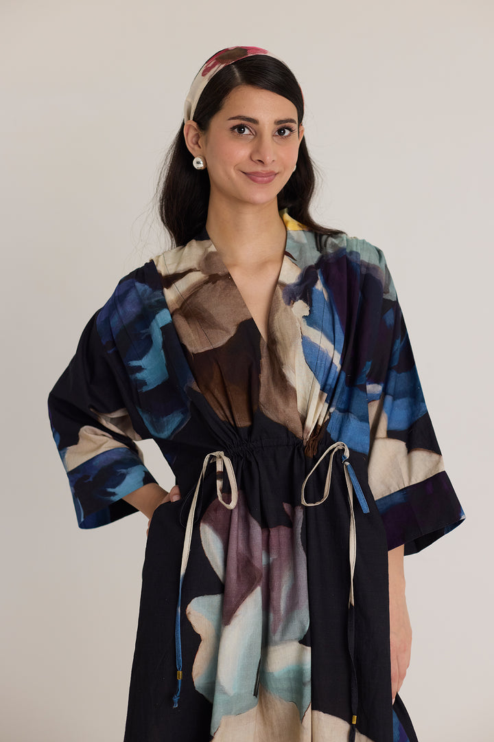 Rocco Drawstring Kaftan Dress