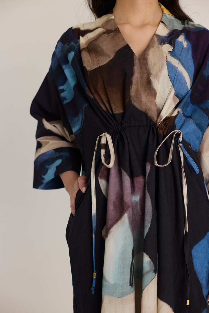 Rocco Drawstring Kaftan Dress