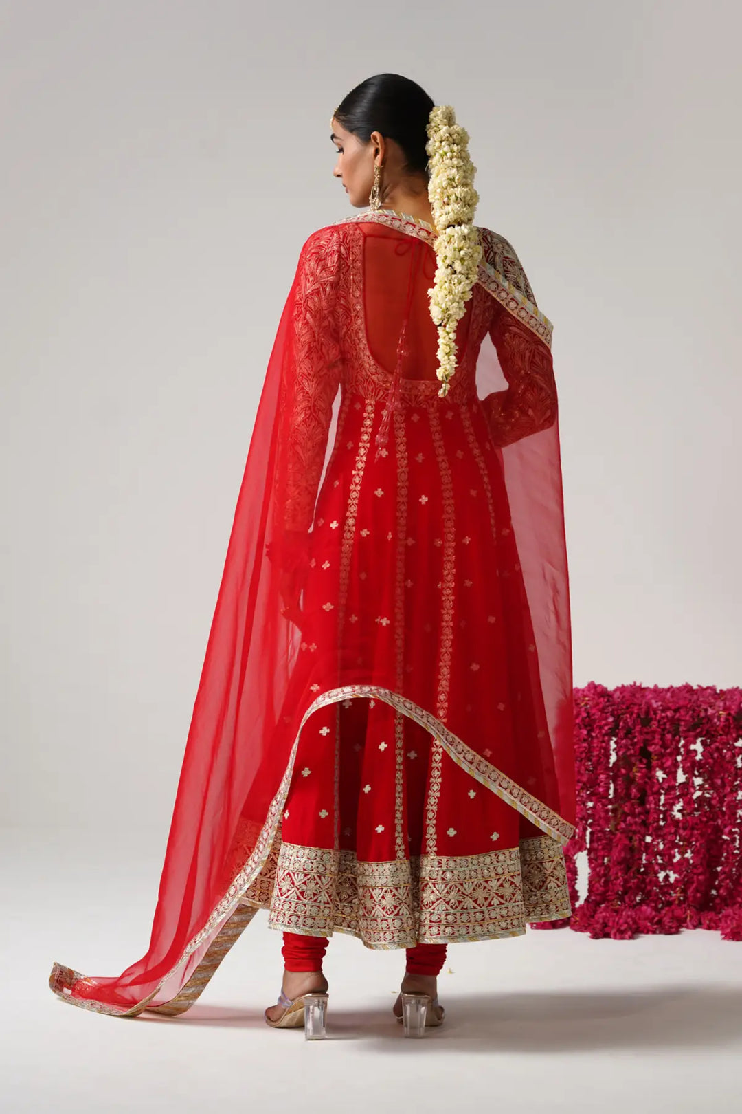 Dilruba - Kalidaar Set - Red