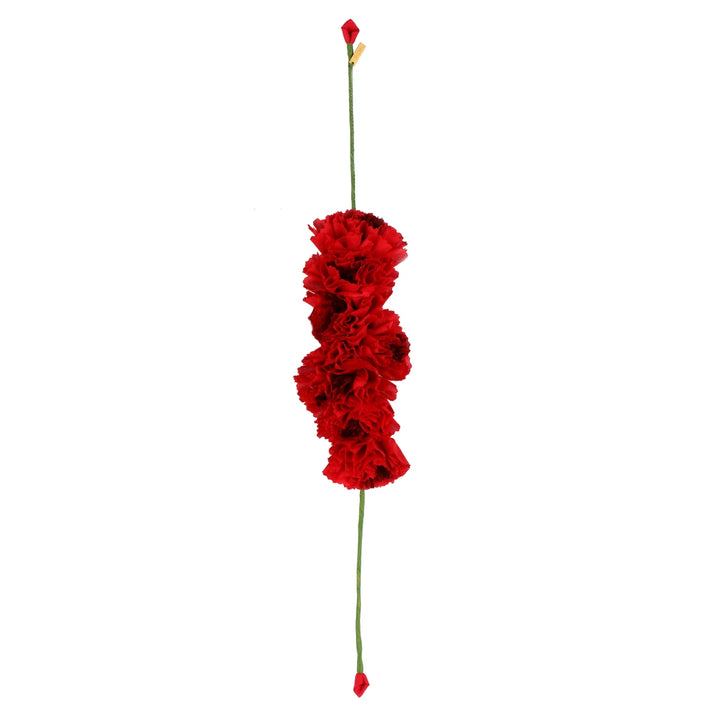 Red Genda Phool Gajra