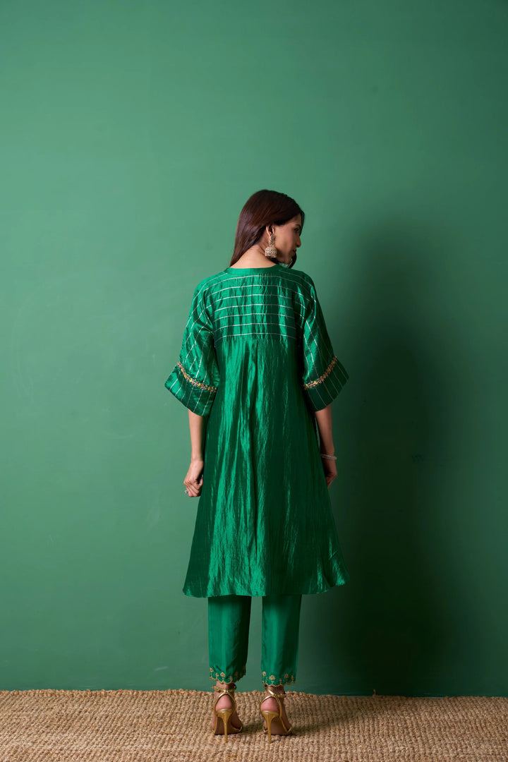 Radiance Emerald Kurta (Set of 2)