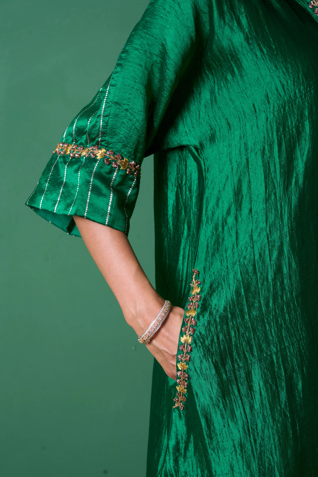 Radiance Emerald Kurta (Set of 2)