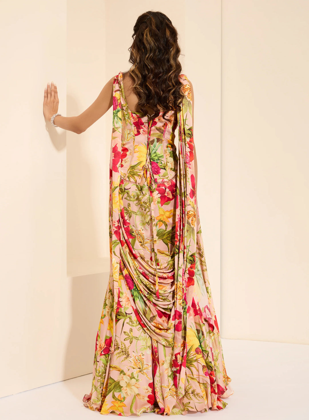 Rosy Fantasy Corset & Drape