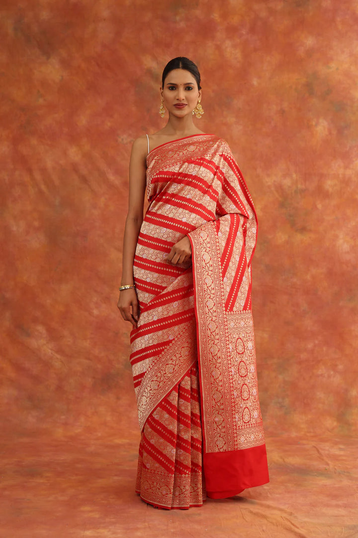 Rose Handwoven Saree