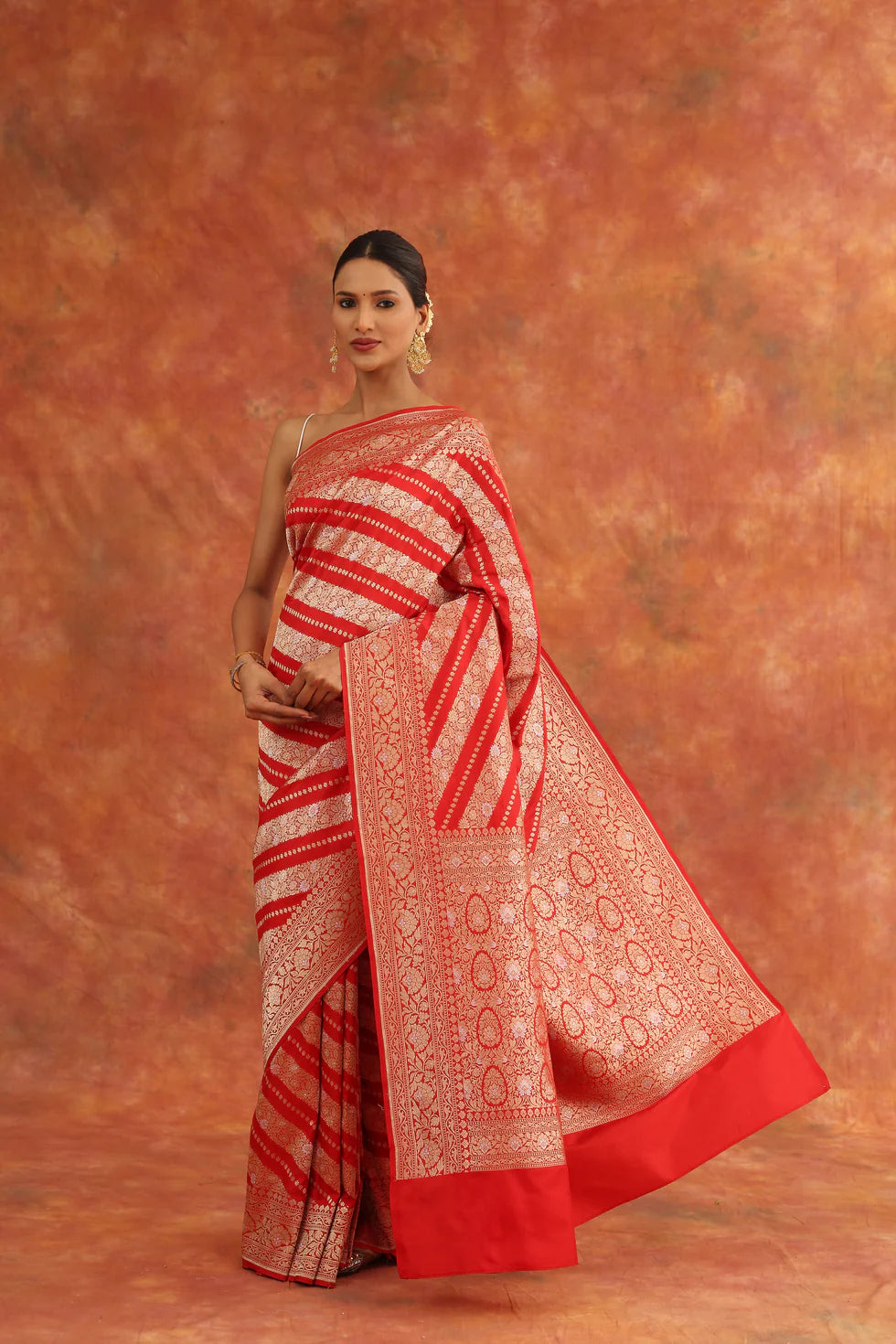 Rose Handwoven Saree