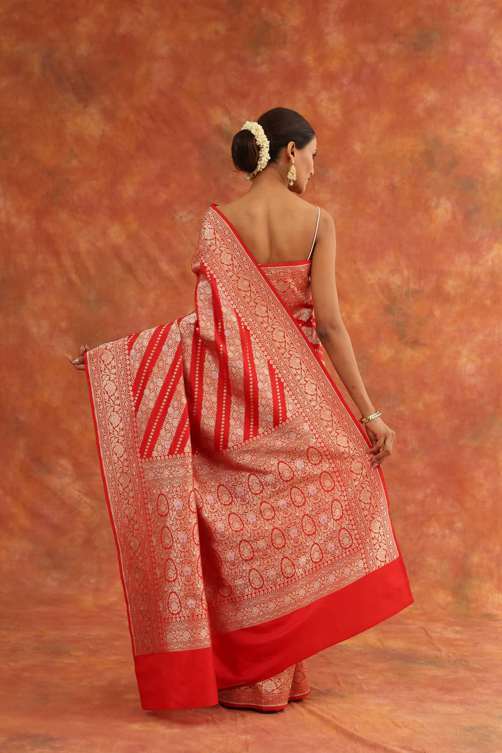 Rose Handwoven Saree
