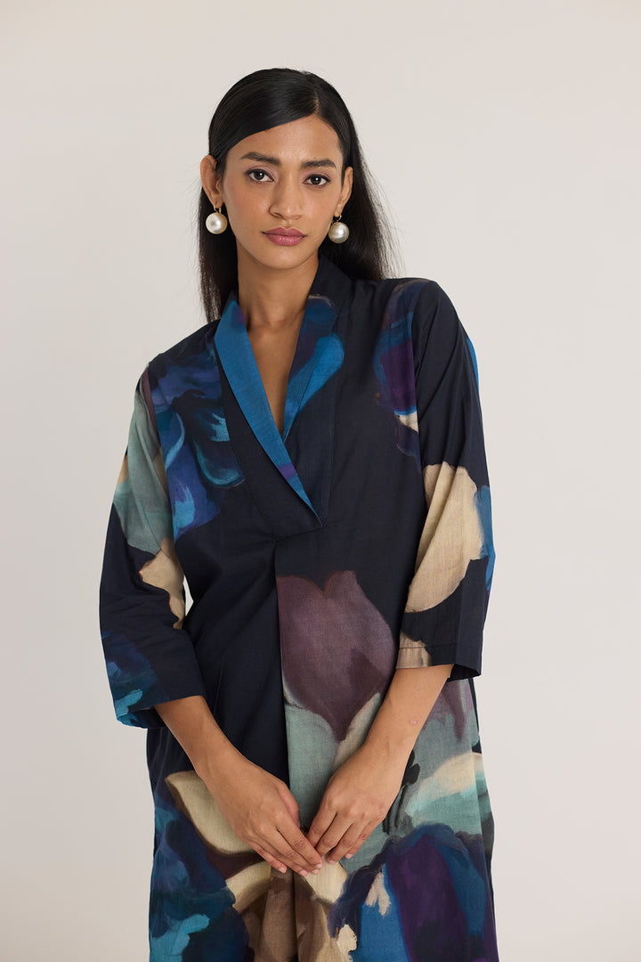 Rocco Shawl Collar Kurta Set