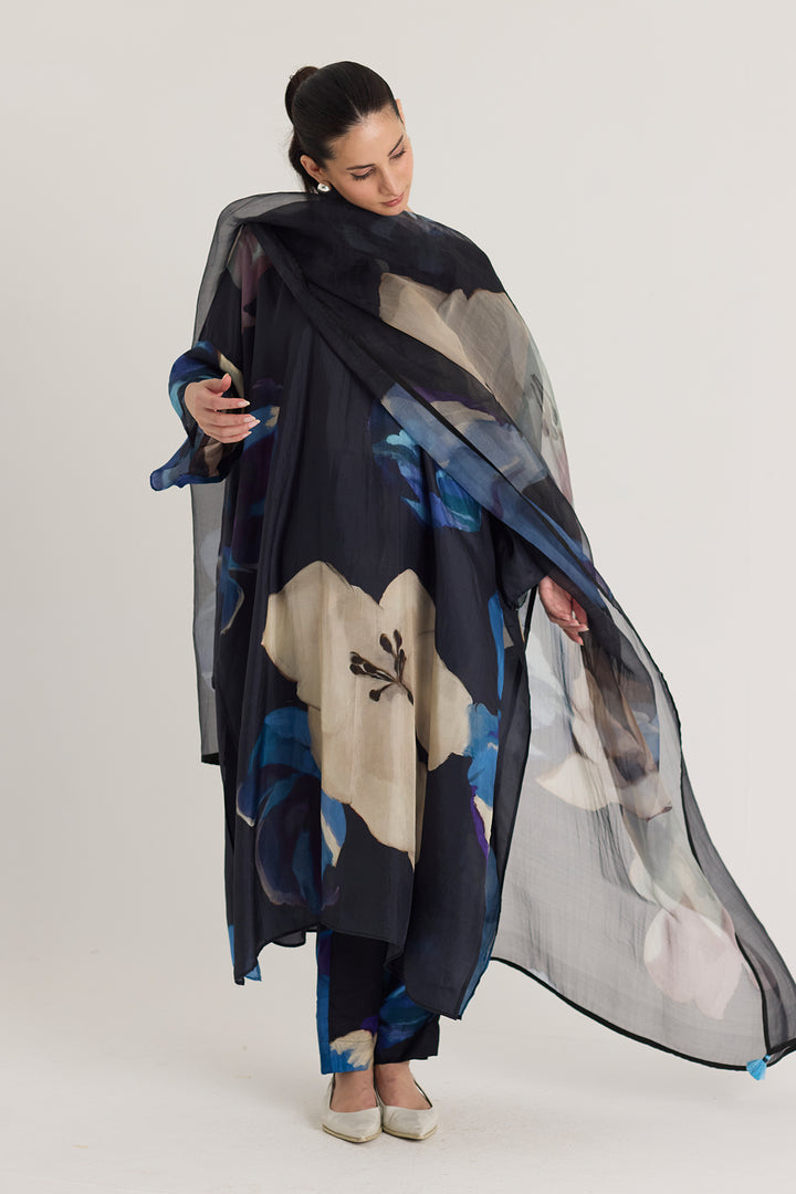 Rocco Silk Kaftan Set
