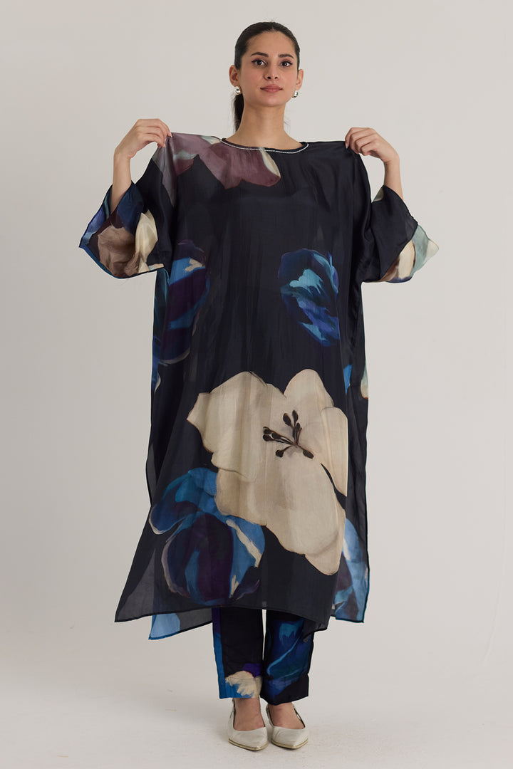 Rocco Silk Kaftan Set