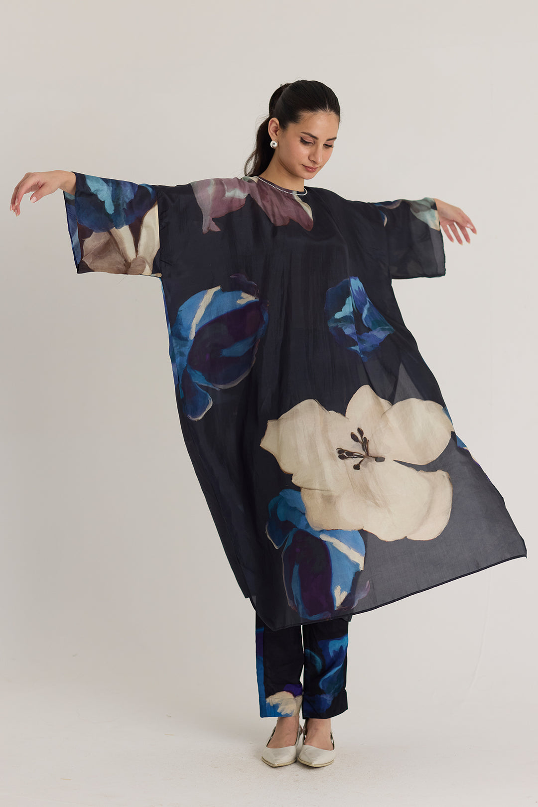 Rocco Silk Kaftan Set