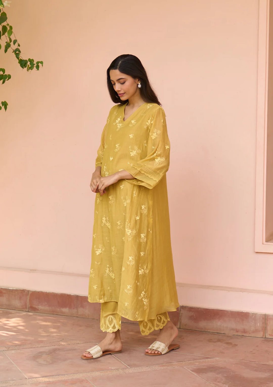 Rue Thread Embroidered Co-ord set