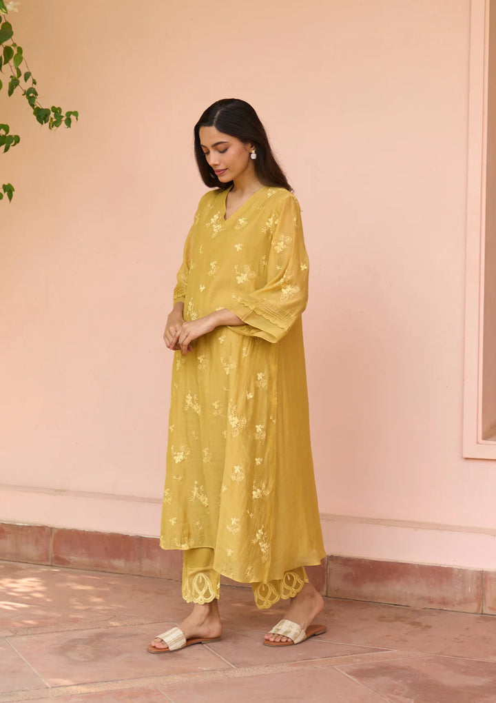 Rue Thread Embroidered Co-ord set