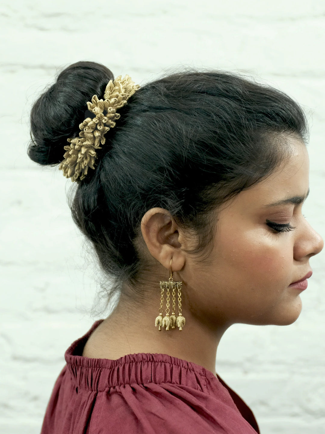 Gold Mogra Rubber Band