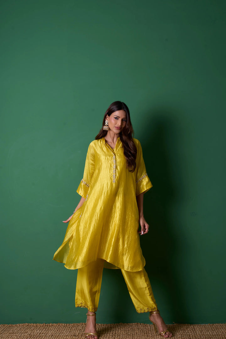 Radiance Yellow Kurta (Set of 2)