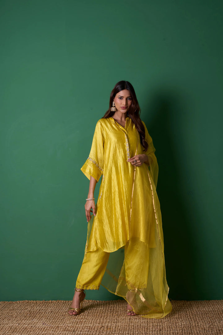 Radiance Yellow Kurta (Set of 3)