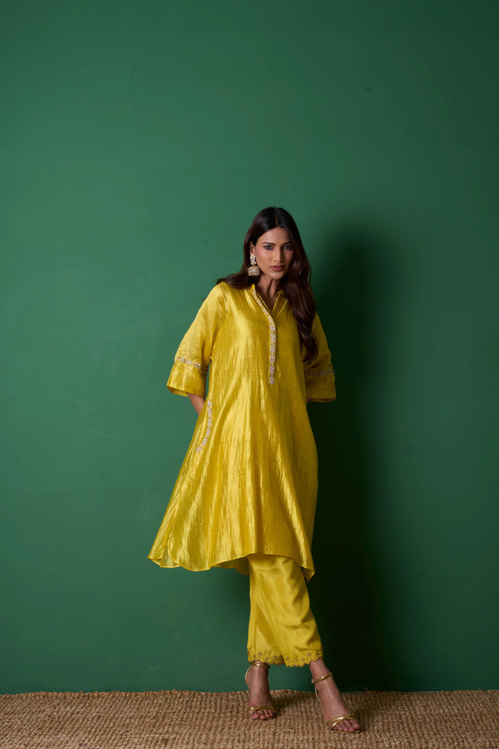 Radiance Yellow Kurta (Set of 3)