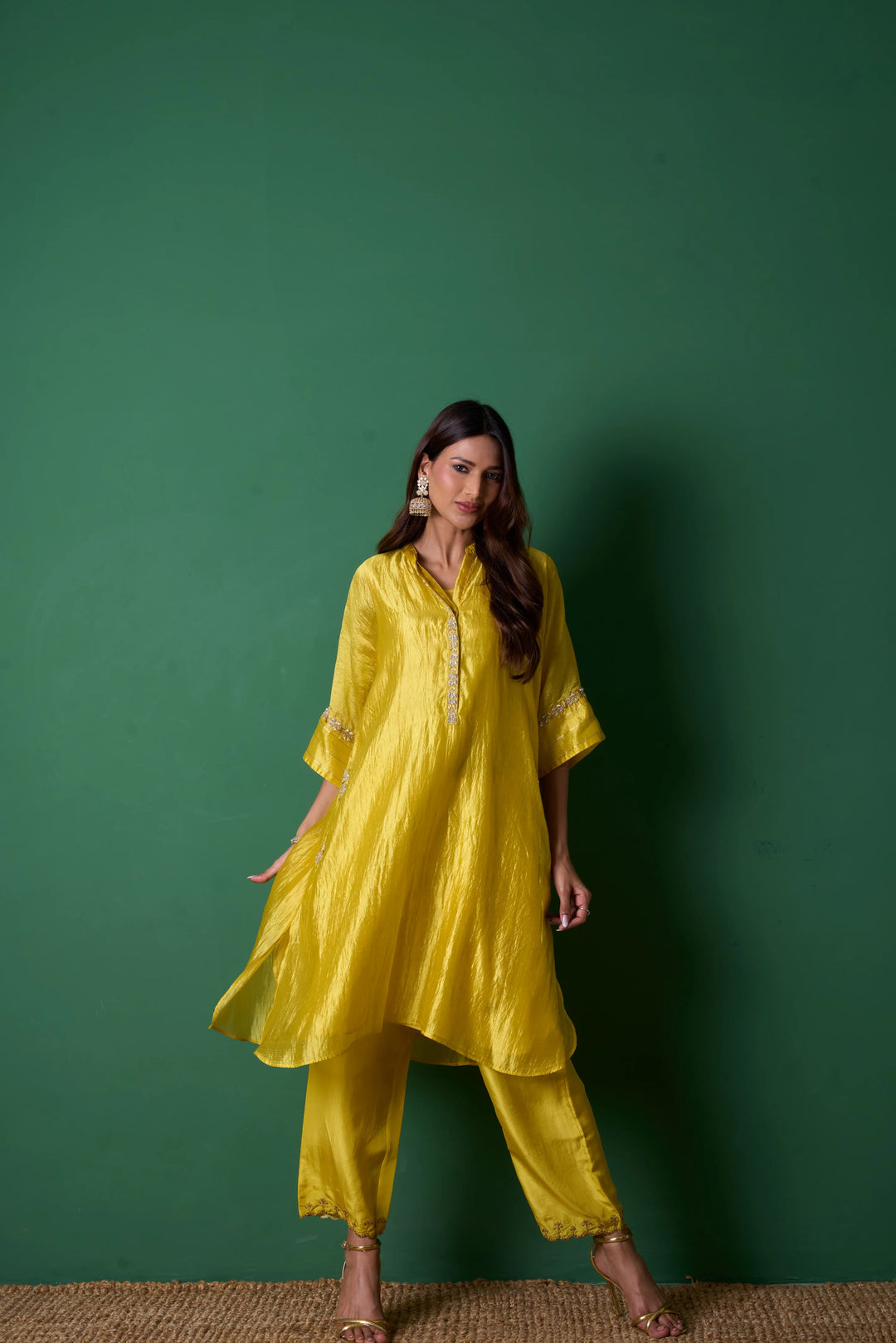 Radiance Yellow Kurta (Set of 3)