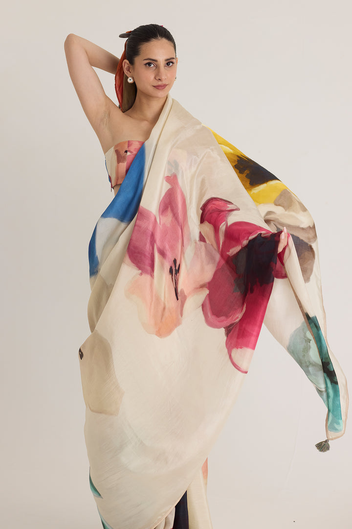 Lila Silk Saree