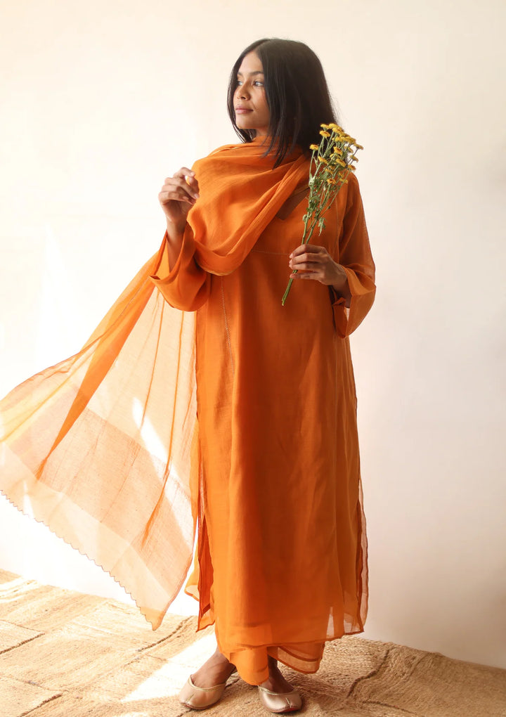 Saffron Basic Kurta Set