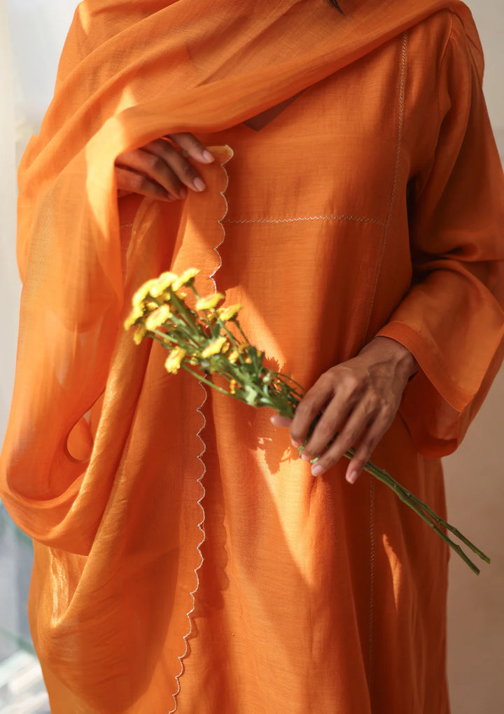 Saffron Basic Kurta Set