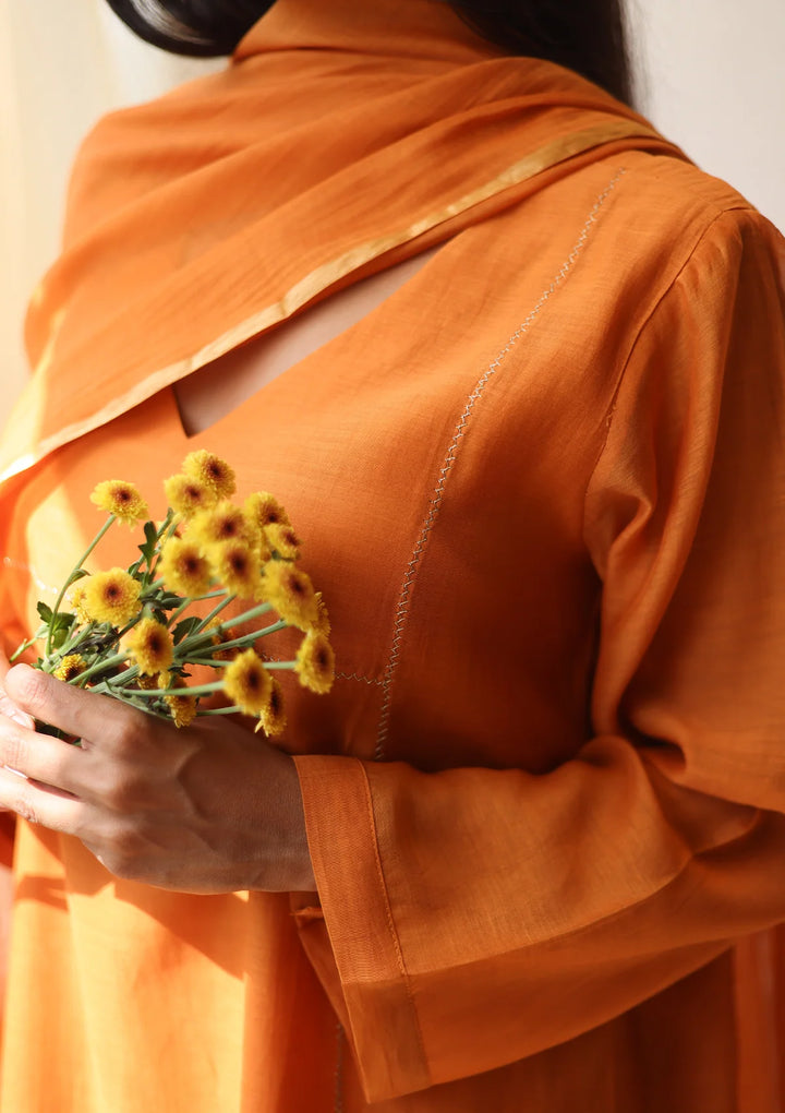 Saffron Basic Kurta Set