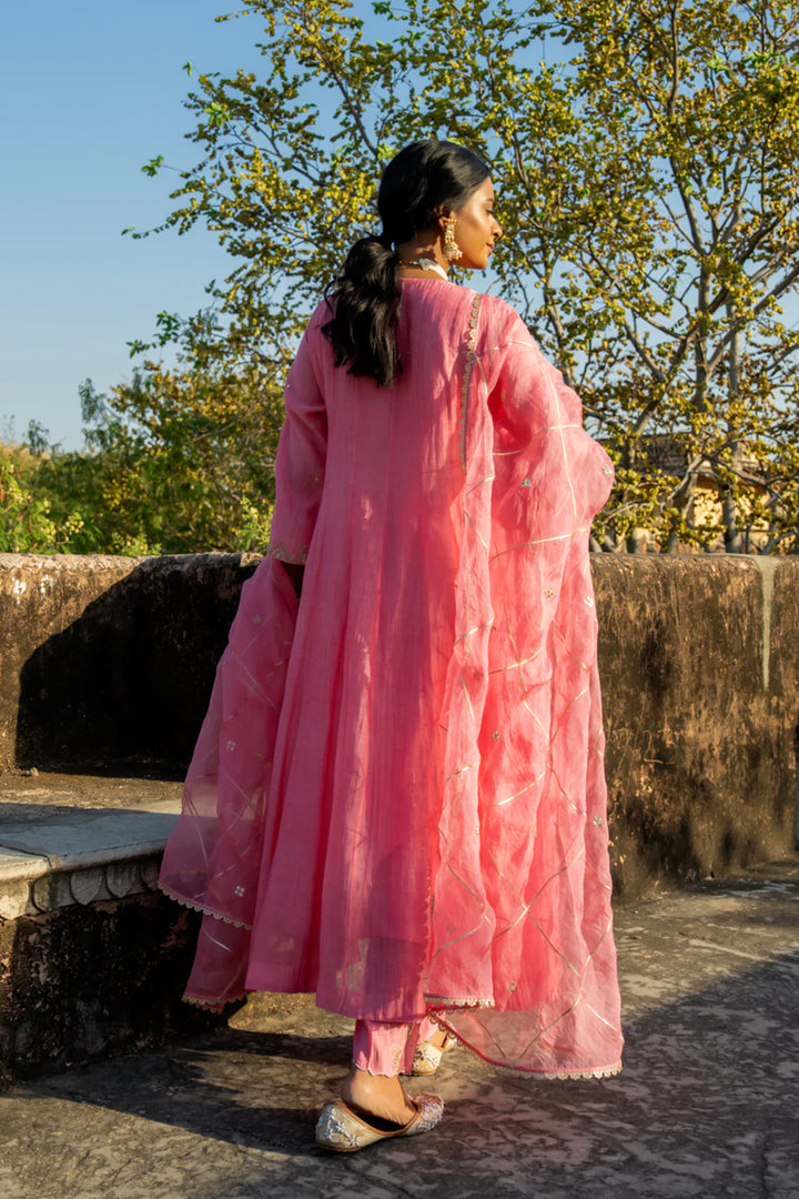 Pink Angrakha Set