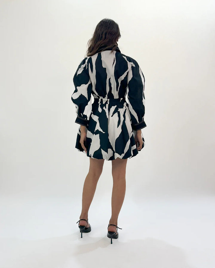 Stream bubble hem dress