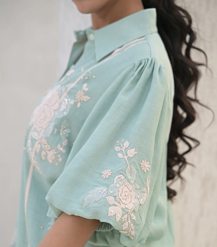 Sea Blue Inflorescence Coord Set