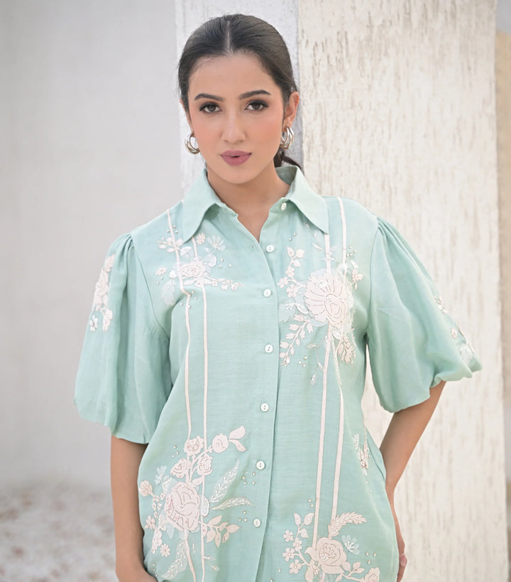 Sea Blue Inflorescence Coord Set