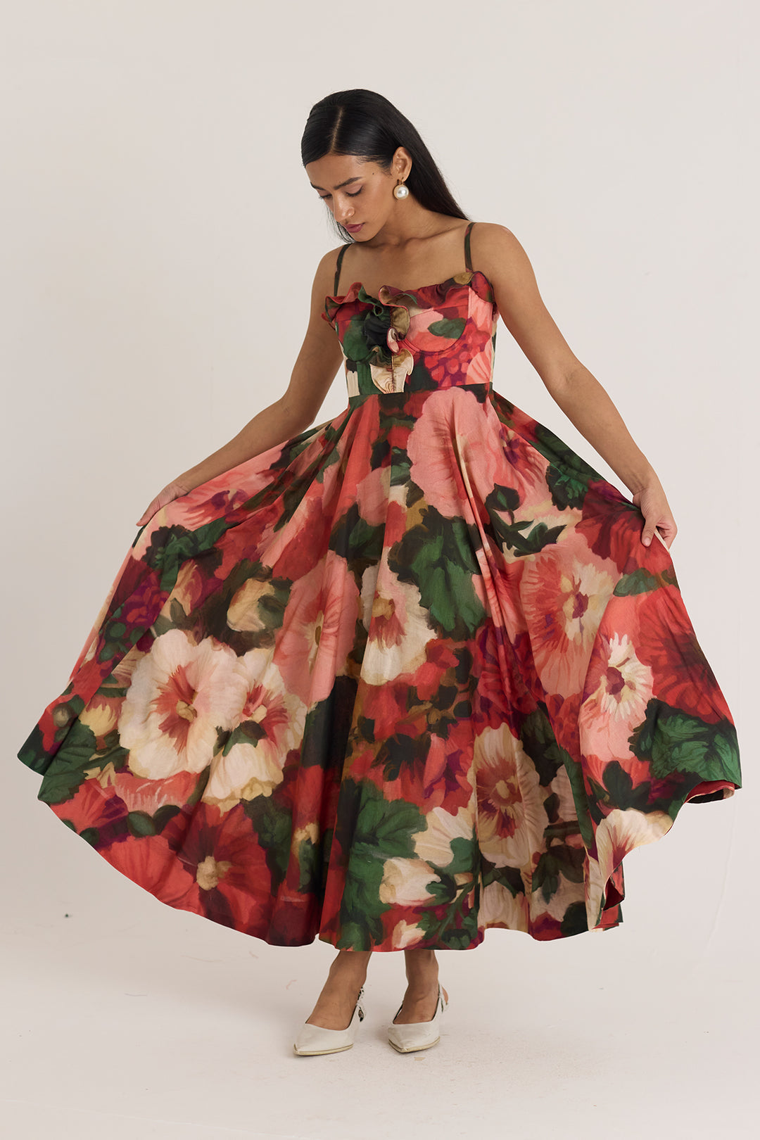 Scarlett Cotton Frill Dress