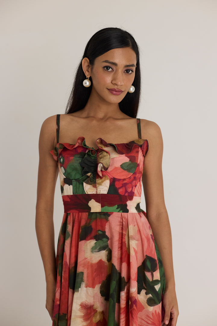 Scarlett Cotton Frill Dress