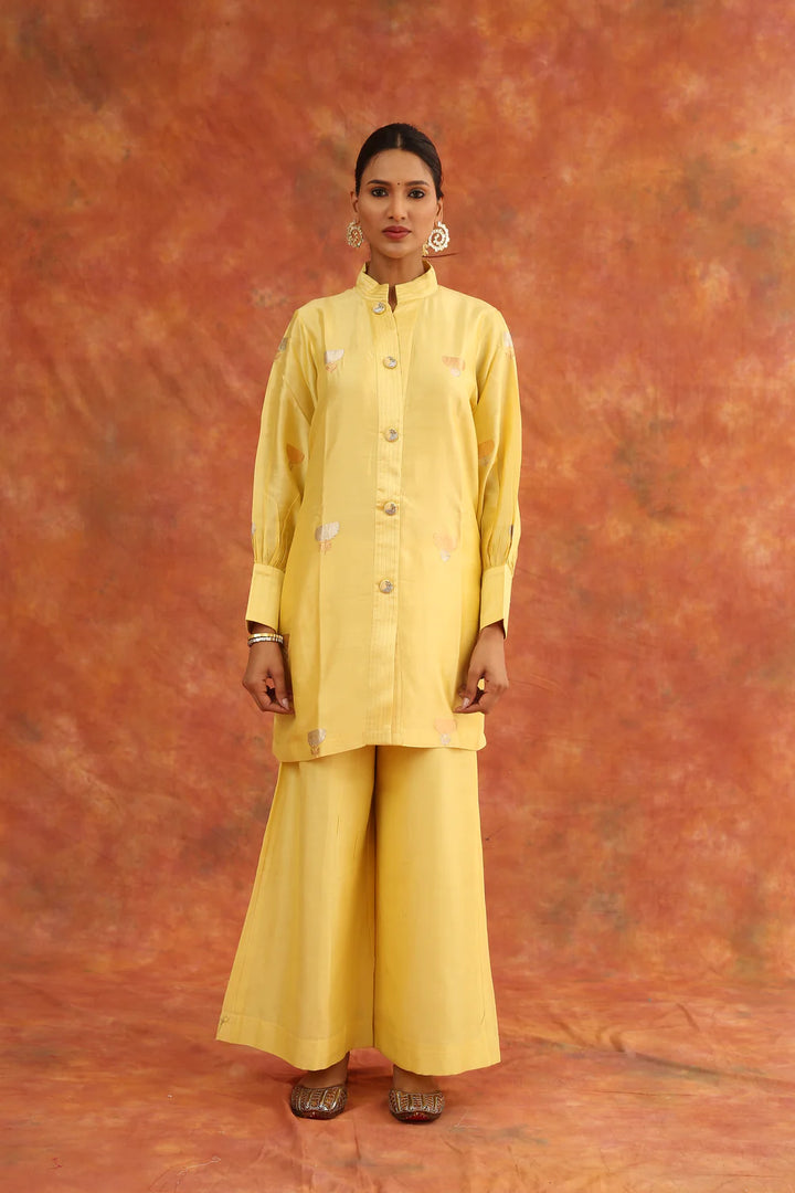 Surmya Co-ord Set in butter yellow