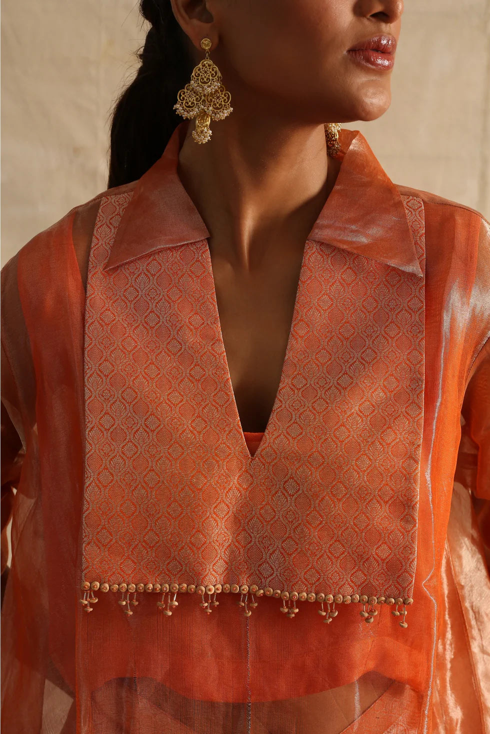 Samaira Co-ord Set in Orange