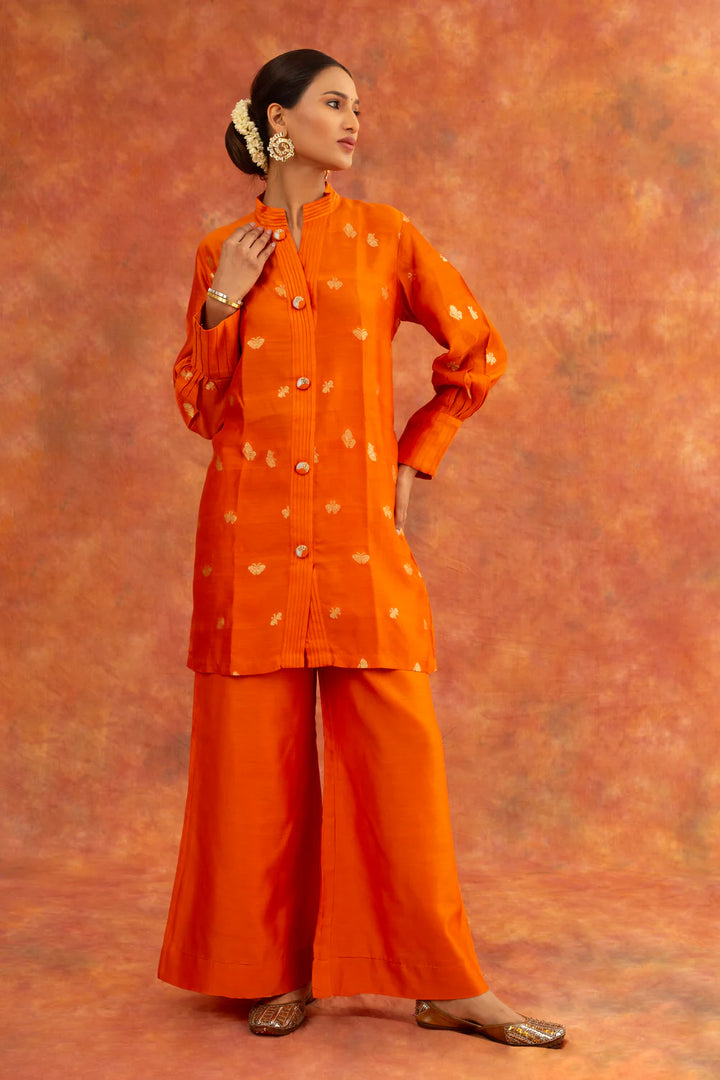 Surmya Co-ord Set in Pepper Orange