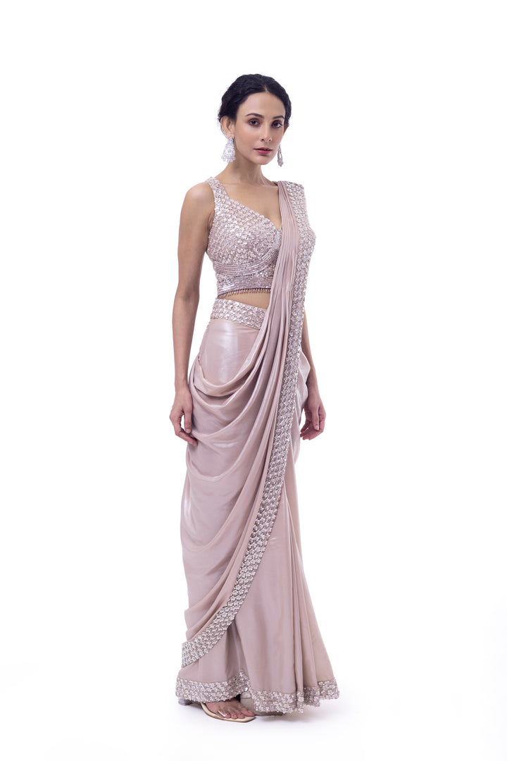 Swarovski embellished Drape Saree