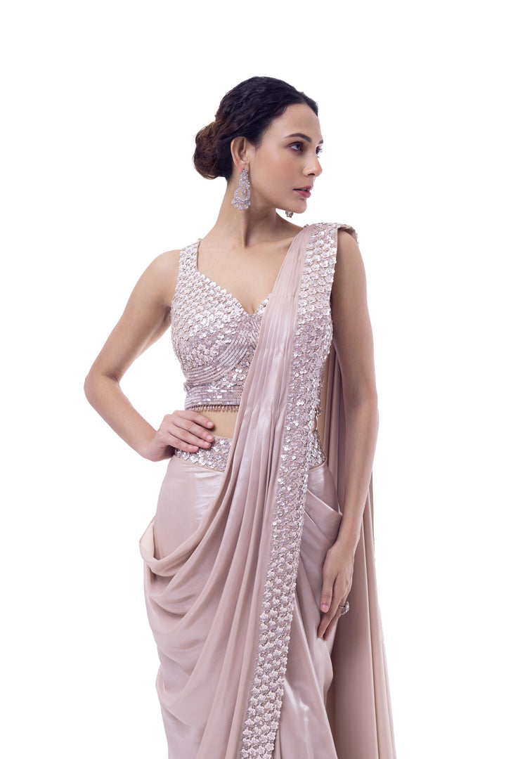 Swarovski embellished Drape Saree