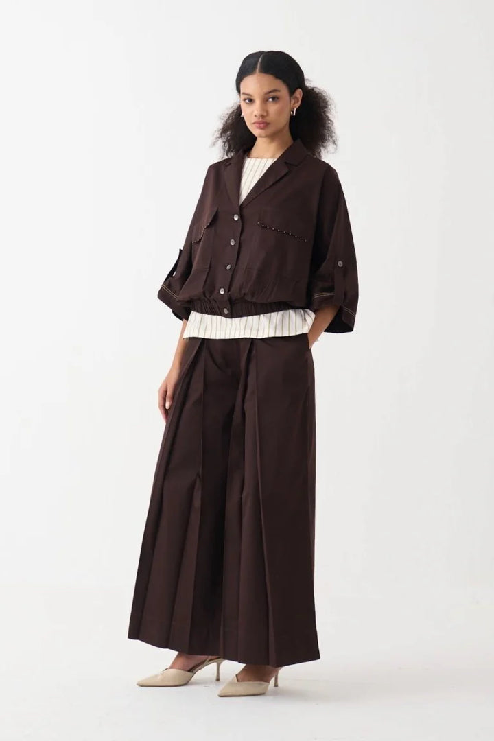 Short Elasticated Jacket Coord (Set of 3)