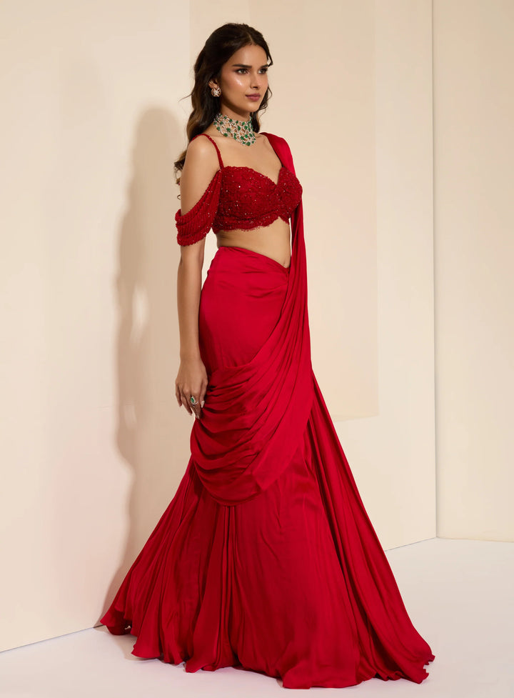 Scarlett Petal Bustier and Drape