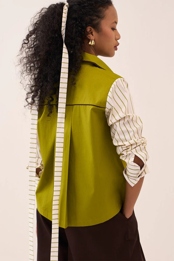 Stripe Sleeve Shirt Co-Ord (Set Of 2)