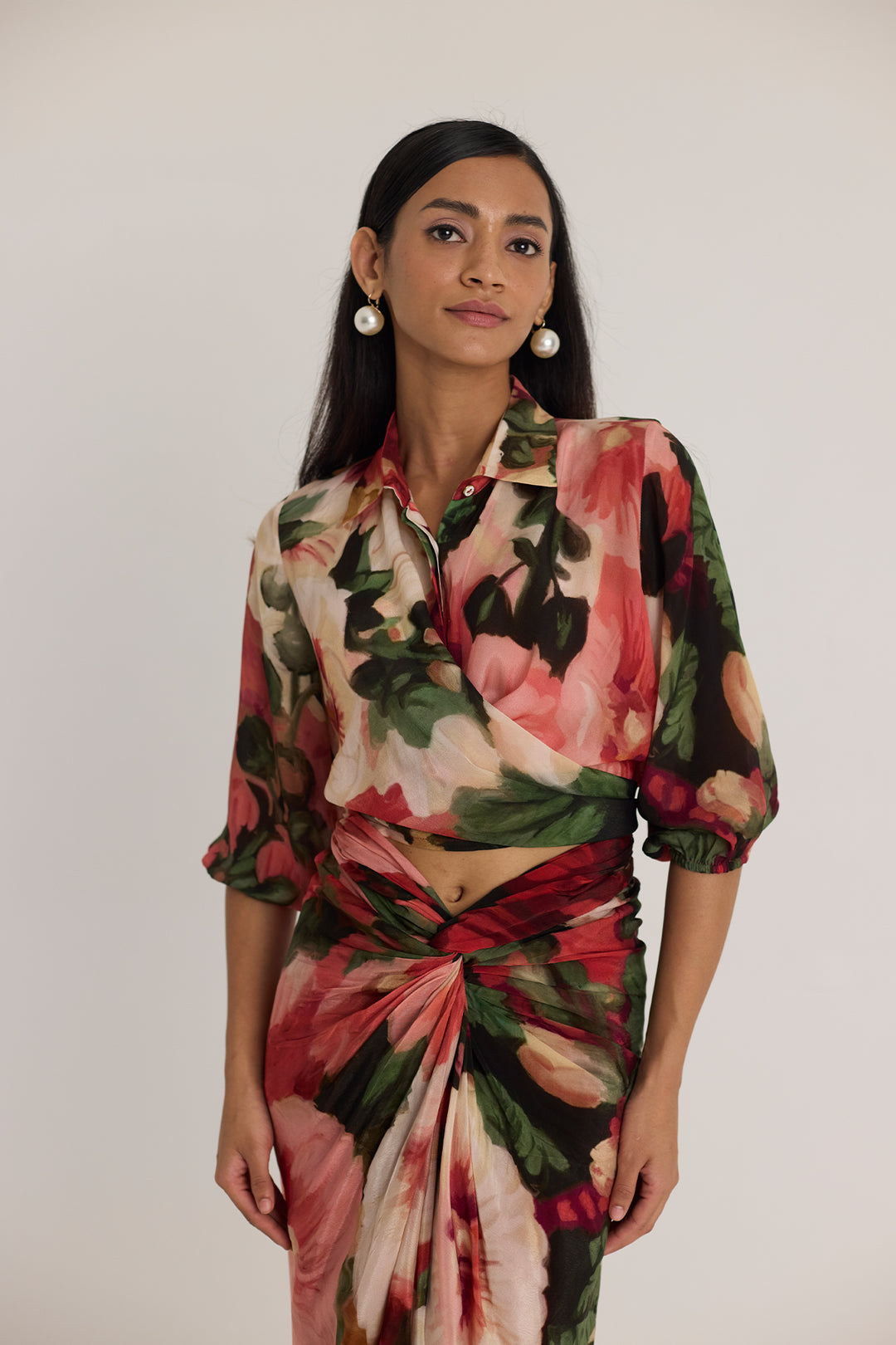 Scarlett Tie - Up Top & Skirt Set