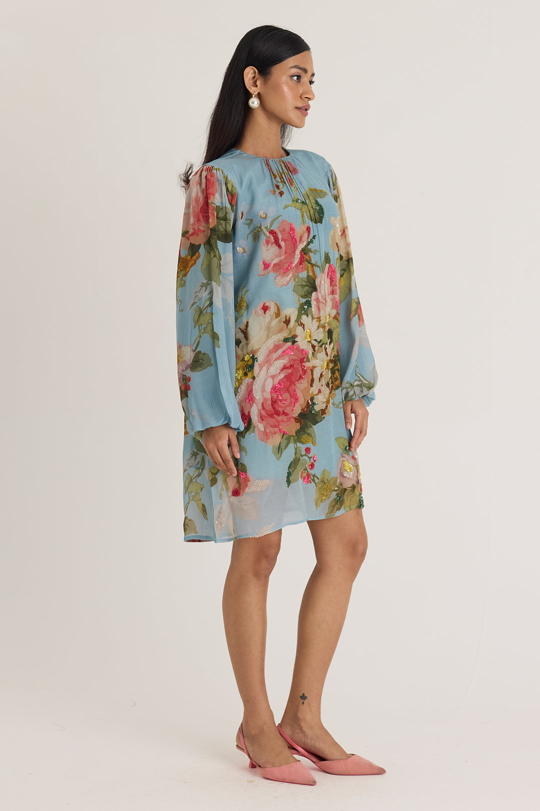 Taffy Embroidered Short Dress